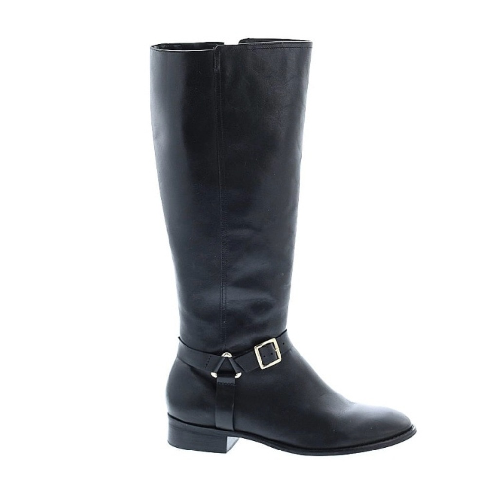 Black Leather Boots, Talbots, Size 8.5